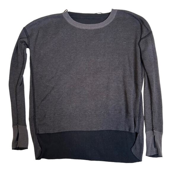 Lululemon Pure Balance Reversable Sweater Black/Soot Light 4 - Picture 9 of 13